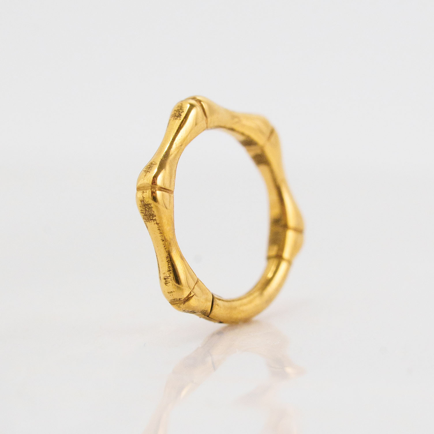 Gaia – Organic Gold Hoop – 14K Gelbgold TWINS Jewelry Hamburg